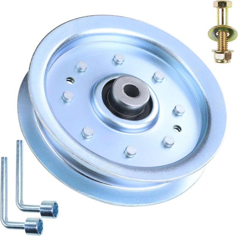 LANEAGLE 756-04129B Idler Pulley 4.25 Replaces Troy Bilt Pulley 753-08171 Idler Pulley Kit, Cub Cadet 756-04129 Idler Pulley 756-04129, 756-04129C, 753-08068 for Cub Cadet RZT50 Idler Pulley - Image 1